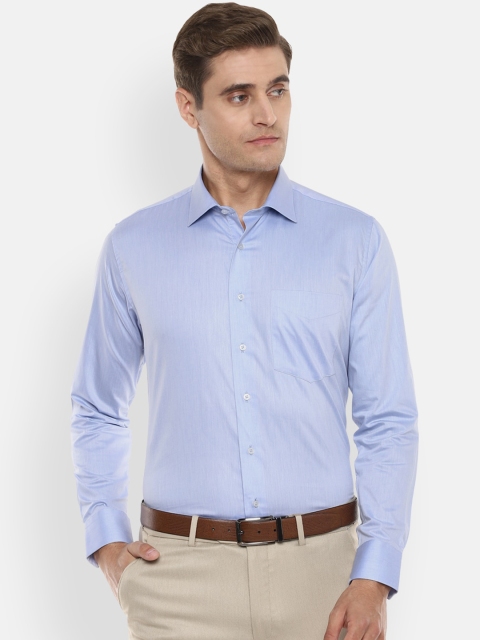 

Van Heusen Men Blue Slim Fit Solid Formal Shirt