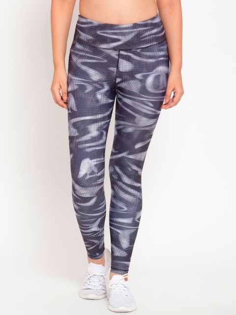 

Boston Club Women Black & White Printed Tights