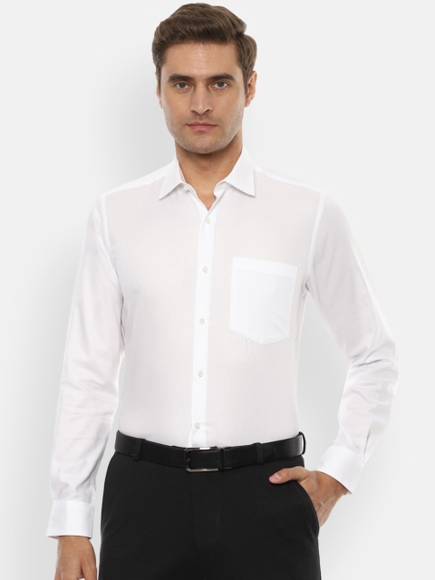 

Van Heusen Men White Slim Fit Solid Formal Shirt