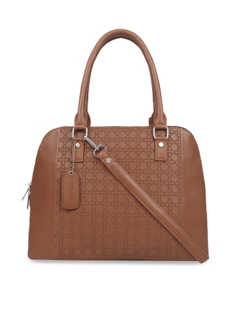 

Toteteca Tan Brown Textured Shoulder Bag