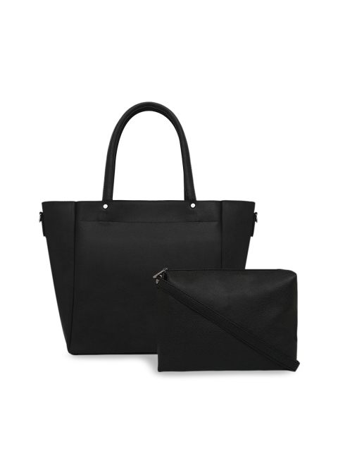 

Toteteca Black Solid Tote Bag