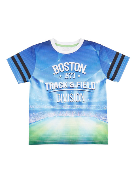 

Cherokee Boys Blue Printed Round Neck T-shirt