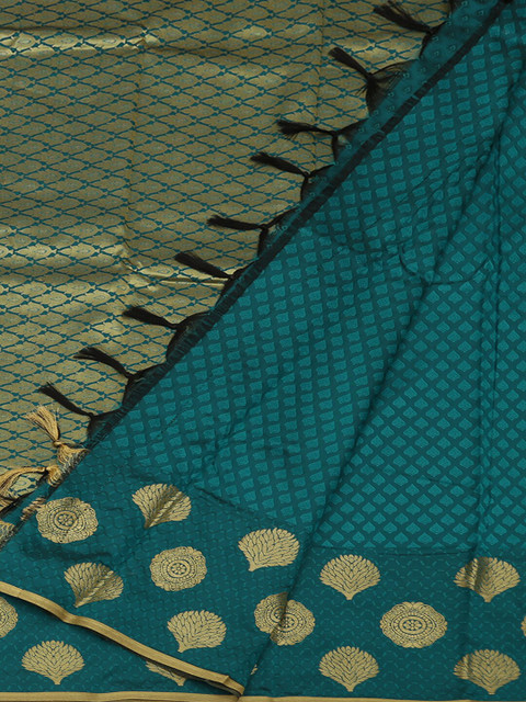 

Pothys Green Printed Art Silk Saree