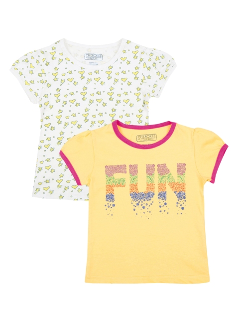 

Cherokee Girls Assorted Printed V-Neck T-shirt