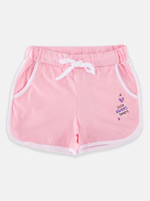 

CHALK by Pantaloons Girls Pink Solid Regular Fit Regular Shorts
