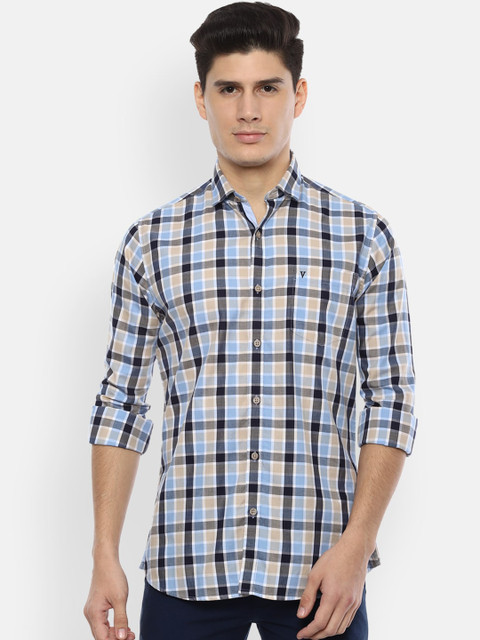 

Van Heusen Sport Men Multicoloured Regular Fit Checked Casual Shirt, Multi