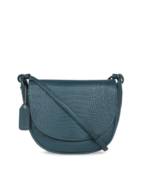 

Toteteca Blue Croco-Skin Textured Sling Bag