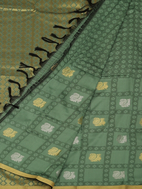 Pothys Green Woven Design Art Silk Saree