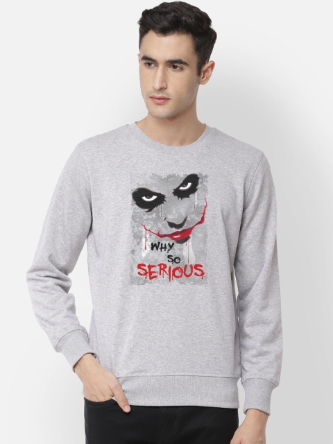 

Free Authority Men Grey Printed Sweatshirt