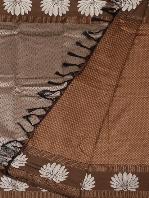 

Pothys Brown Woven Design Art Silk Saree