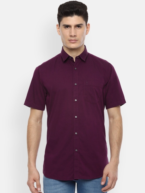 

Van Heusen Sport Men Purple Slim Fit Solid Casual Shirt