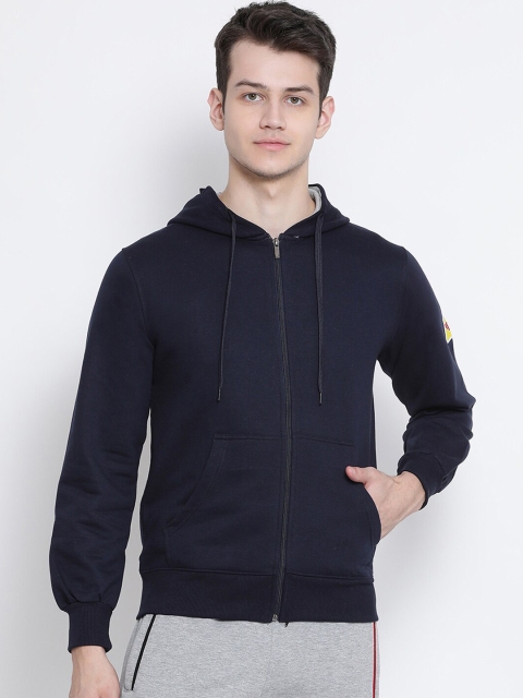 

Genx Men Navy Blue Solid Sporty Jacket
