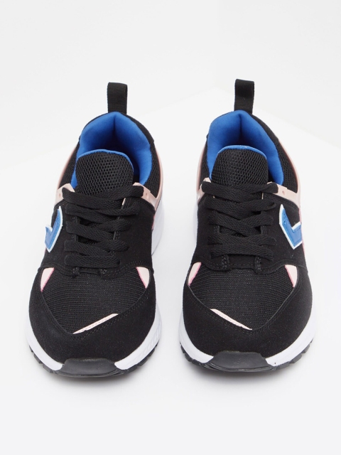 

shoexpress Women Black & Blue Running Shoes