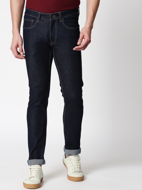 

Bewakoof Men Navy Blue Regular Fit Mid-Rise Clean Look Jeans