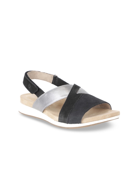 

Hush Puppies Women Black Colourblocked Sandals