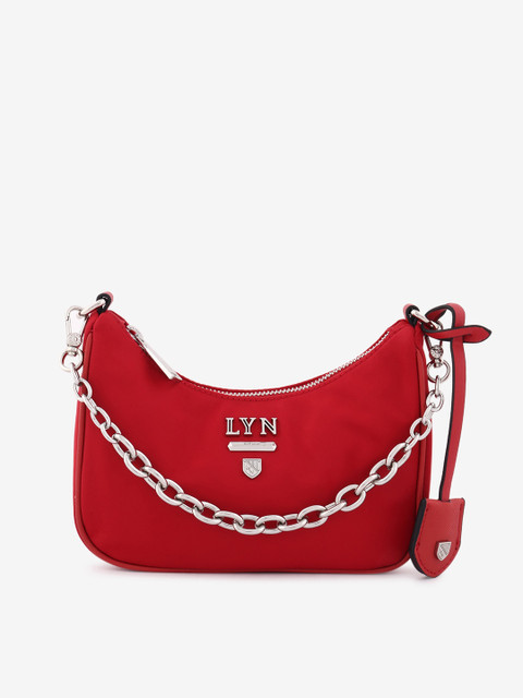 

LYN Red Solid Sling Bag
