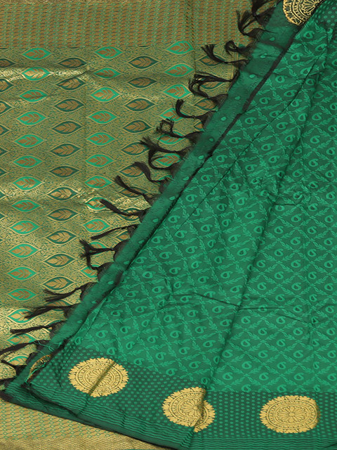 

Pothys Green Printed Art Silk Saree