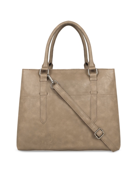 

Toteteca Beige Self Design Shoulder Bag