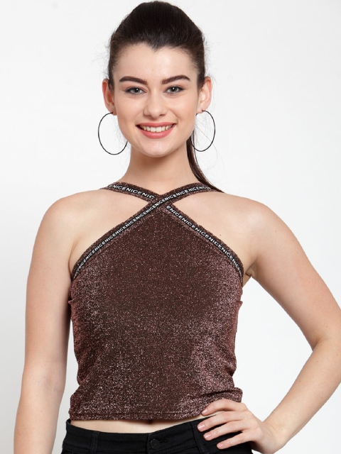 

Everlush Women Brown Embellished Top