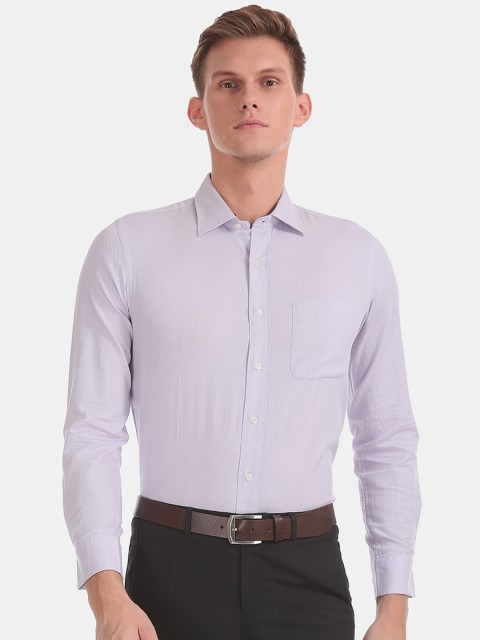 

Arrow Men Lavender Regular Fit Printed Formal Shirt