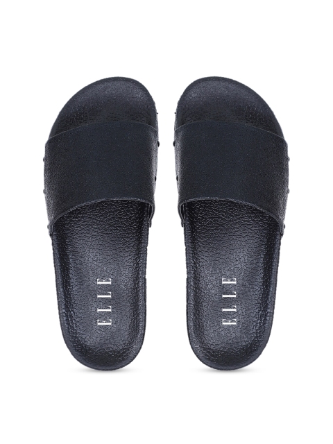 

ELLE Women Black Solid Slides