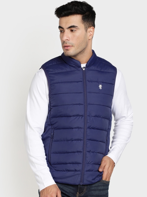 

Red Tape Men Navy Blue Solid Puffer Jacket