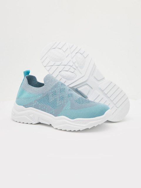 

shoexpress Women Blue & White Running Shoes