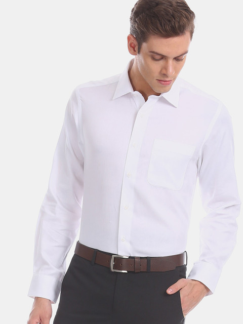 

Arrow Men White Regular Fit Solid Formal Shirt