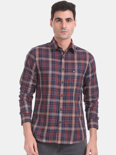 

Arrow Sport Men Blue Slim Fit Checked Casual Shirt