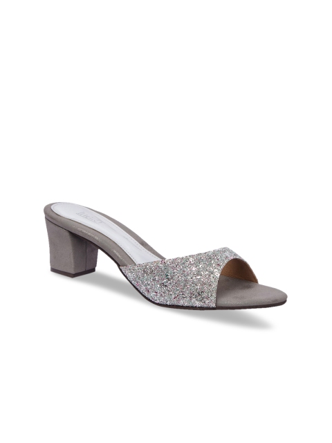 

Inc 5 Women Silver-Toned Embellished Heels