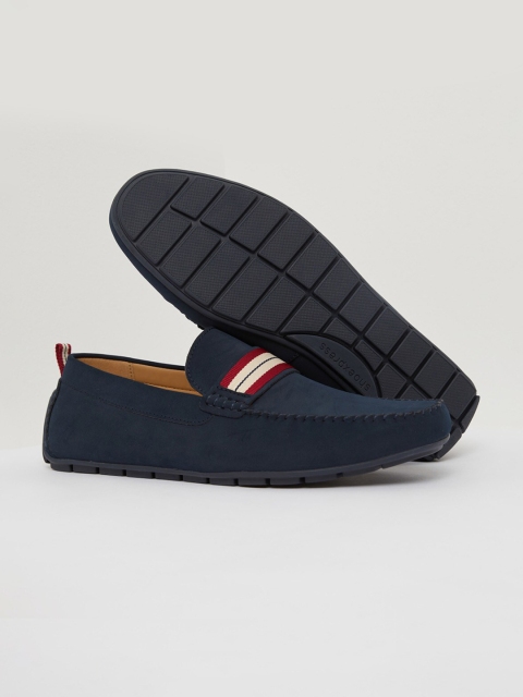 

shoexpress Men Navy Blue Loafers