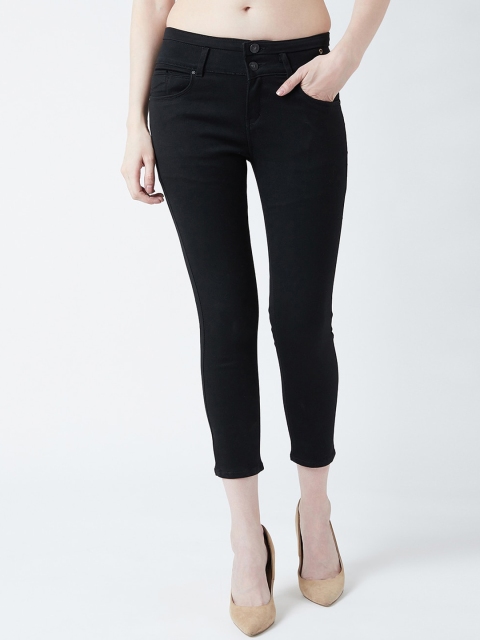 

Devis Women Black Skinny Fit High-Rise Clean Look Stretchable Jeans