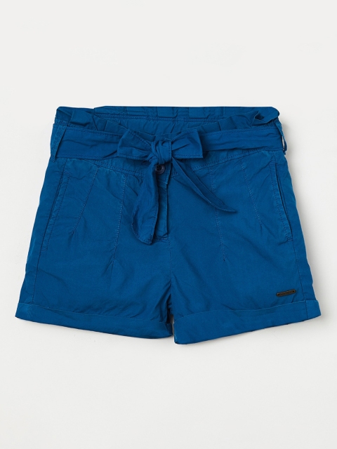 

Bossini Girls Navy Blue Solid Regular Fit Regular Shorts