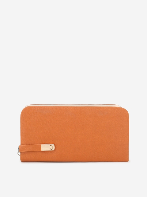 

Element Cart Women Tan Brown Solid Purse Clutch