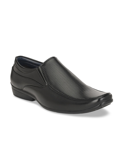 

Azzaro Black Men Black Semiformal Slip-Ons