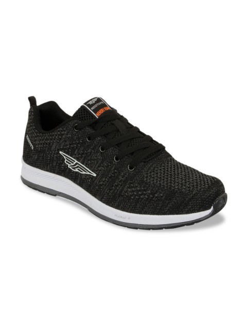 

Red Tape Men Black Textile Walking Shoes