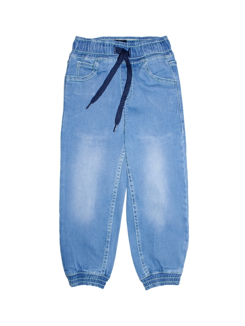 

KiddoPanti Boys Blue Regular Fit Mid-Rise Clean Look Jeans