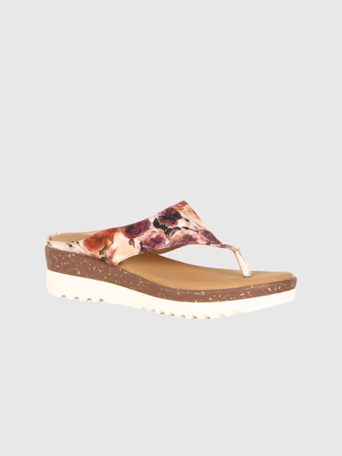 

Kraft Cellar Women Brown & Pink Printed Sandals