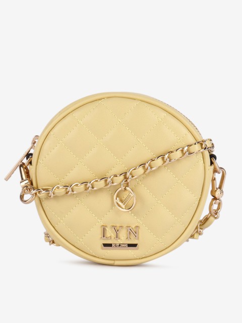 

LYN Yellow Solid Sling Bag