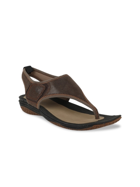 

Hush Puppies Women Brown Solid Leather Comfort Heels