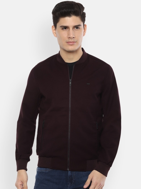

Van Heusen Sport Men Maroon Solid Bomber