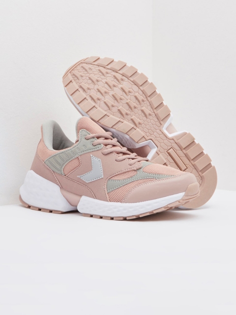 

shoexpress Women Pink PU High-Top Running Shoes