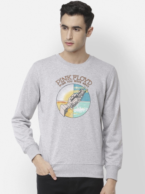 

Free Authority Men Grey Printed Sweatshirt