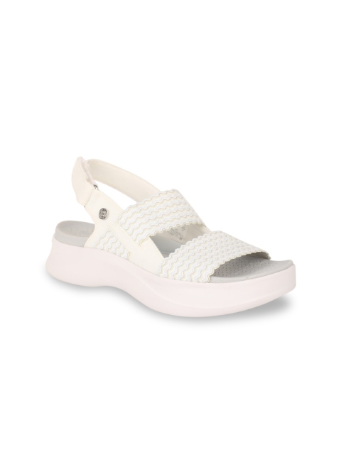 

Naturalizer Women White Woven Design Comfort Heels