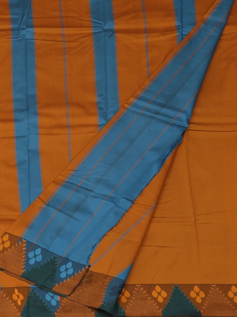 

Pothys Blue Solid Saree
