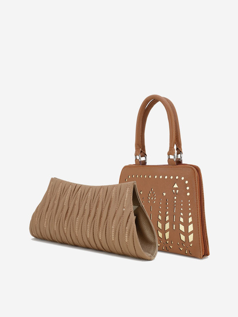 

Element Cart Set Of 2 Brown Embellished Clutch