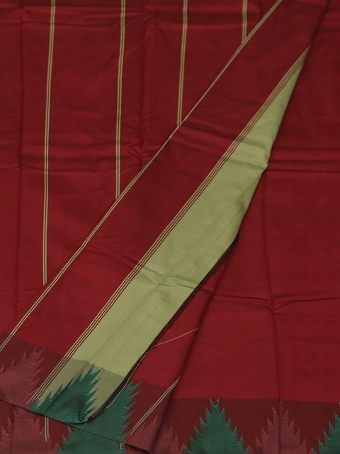 

Pothys Red Woven Design Art Silk Saree