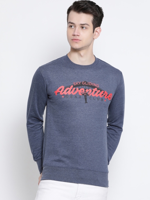 

Genx Men Charcoal Printed Sweatshirt