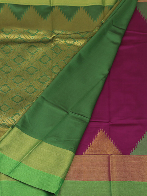 

Pothys Violet & Green Art Silk Woven Design Saree