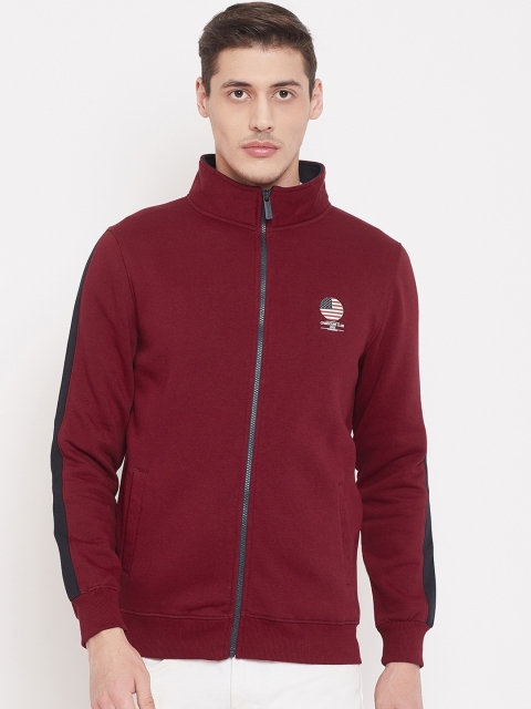 

Crimsoune Club Men Red Solid Sweatshirt